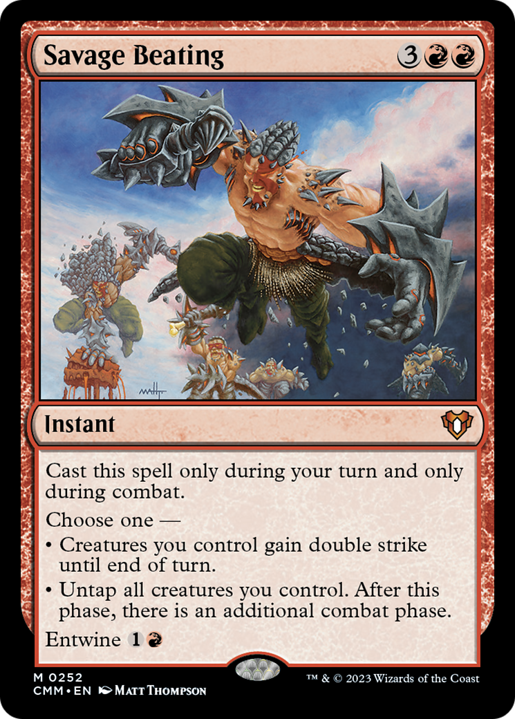 Savage Beating [Commander Masters] | Chromatic Games
