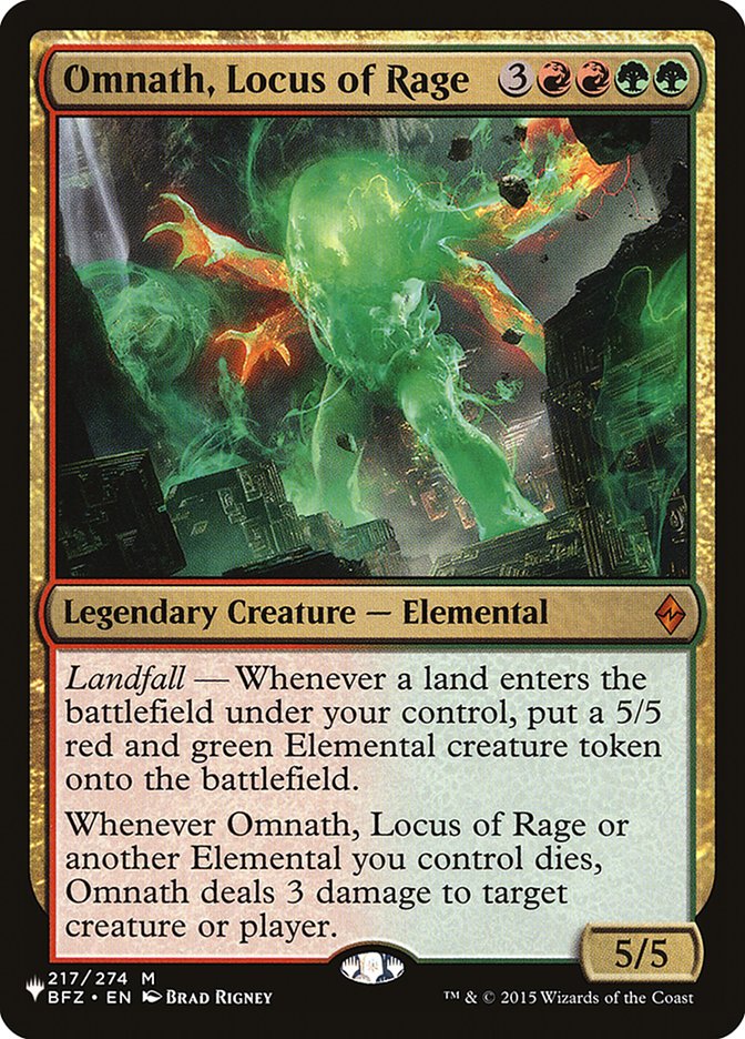 Omnath, Locus of Rage [The List] | Chromatic Games