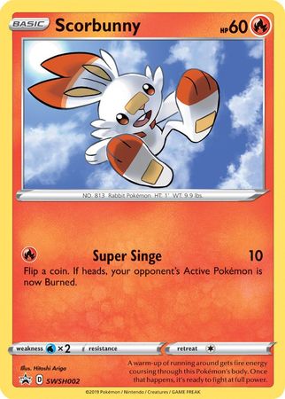 Scorbunny (SWSH002) [Sword & Shield: Black Star Promos] | Chromatic Games