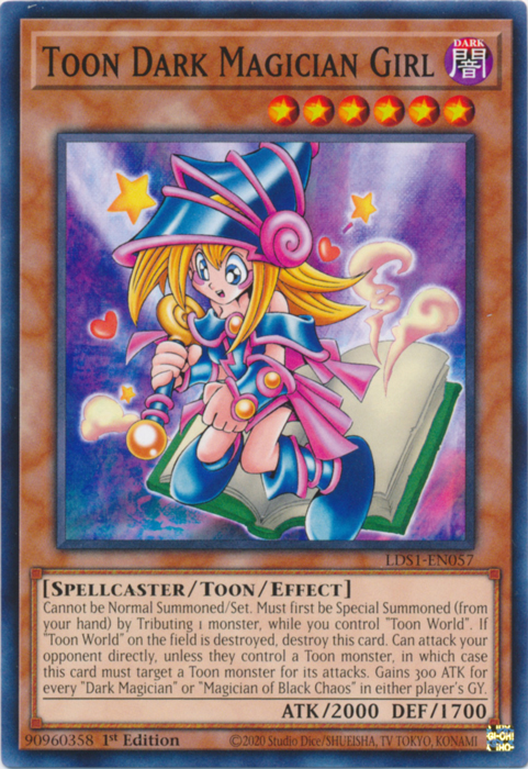 Toon Dark Magician Girl [LDS1-EN057] Common | Chromatic Games