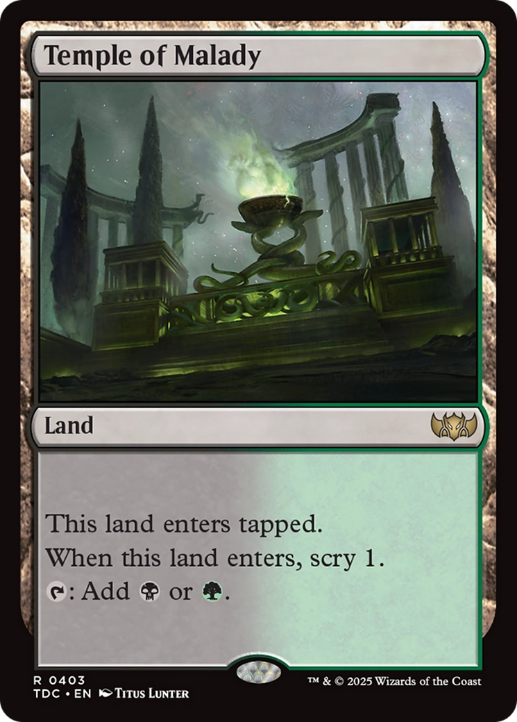 Temple of Malady [Tarkir: Dragonstorm Commander] | Chromatic Games