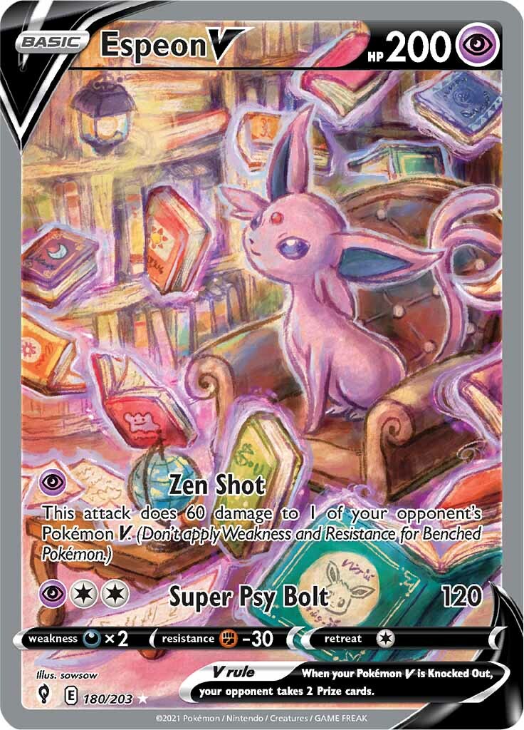 Espeon V (180/203) [Sword & Shield: Evolving Skies] | Chromatic Games