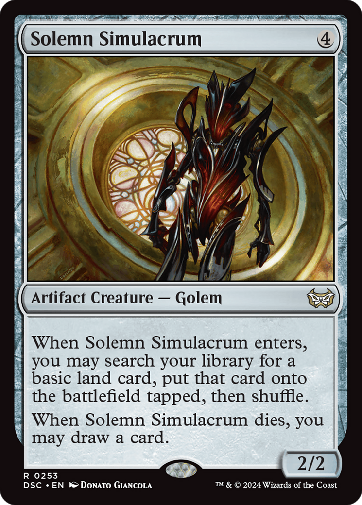 Solemn Simulacrum [Duskmourn: House of Horror Commander] | Chromatic Games