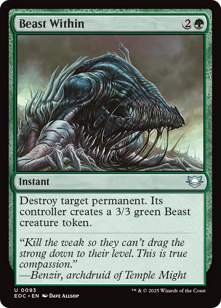 Beast Within [Edge of Eternities Commander] | Chromatic Games