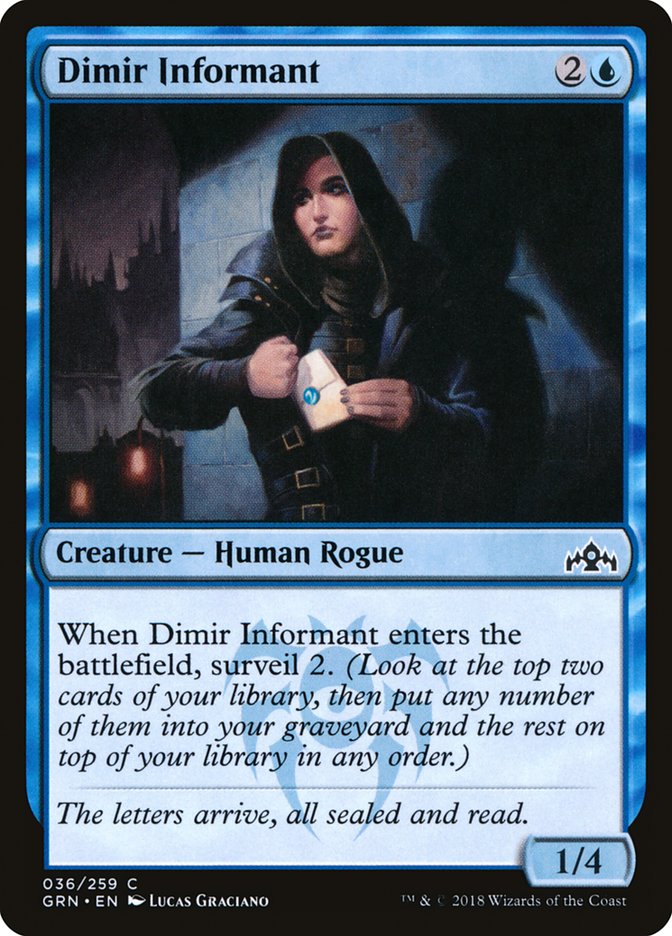 Dimir Informant 36/259 (Guilds of Ravnica)  | Chromatic Games