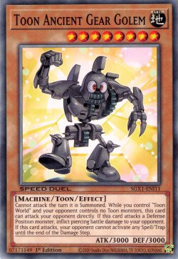 Toon Ancient Gear Golem [SGX1-ENI11] Common | Chromatic Games