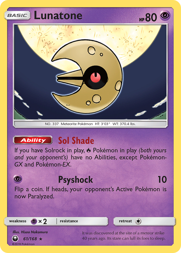 Lunatone (61/168) [Sun & Moon: Celestial Storm] | Chromatic Games
