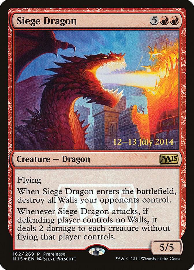 Siege Dragon 162/14 (Prerelease Cards)  - Foil | Chromatic Games