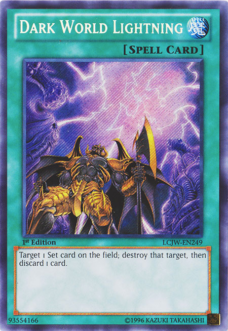 Dark World Lightning [LCJW-EN249] Secret Rare | Chromatic Games