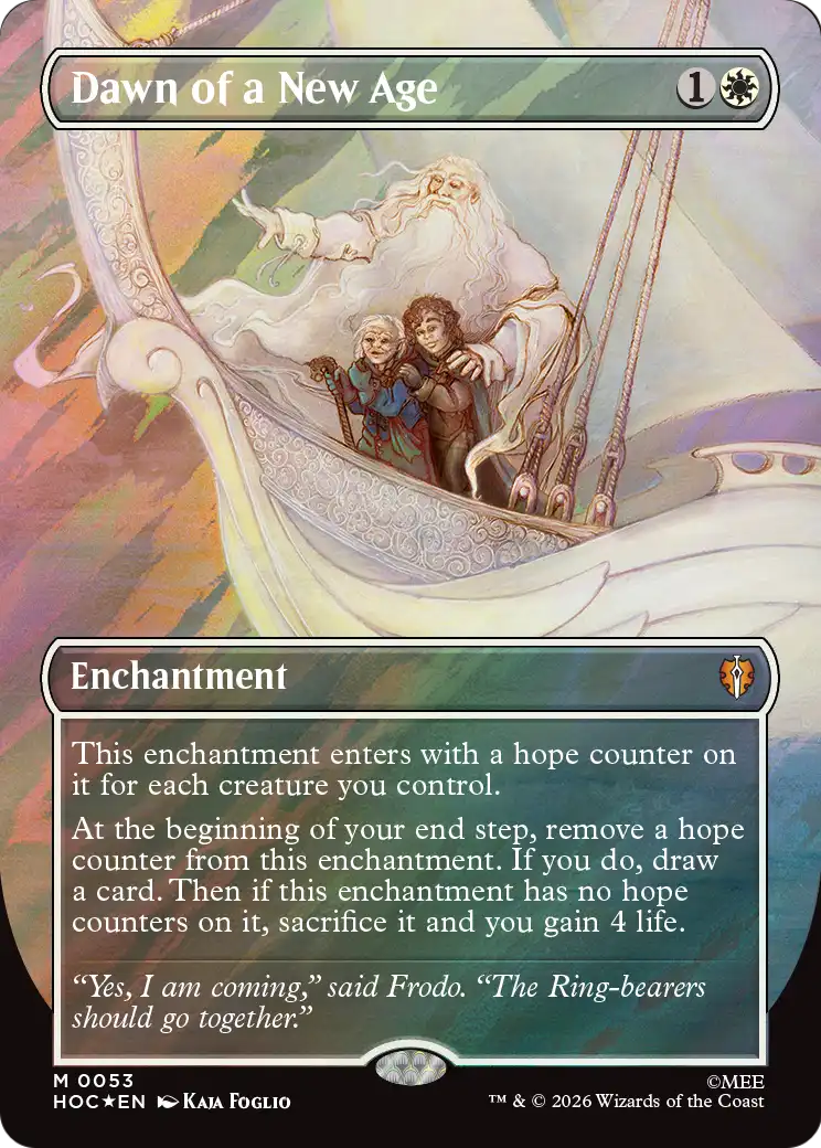 Dawn of a New Age (Borderless) (Surge Foil) [The Hobbit: Eternal-Legal] | Chromatic Games