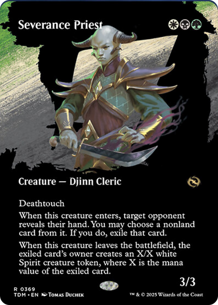 Severance Priest (Borderless) [Tarkir: Dragonstorm] | Chromatic Games