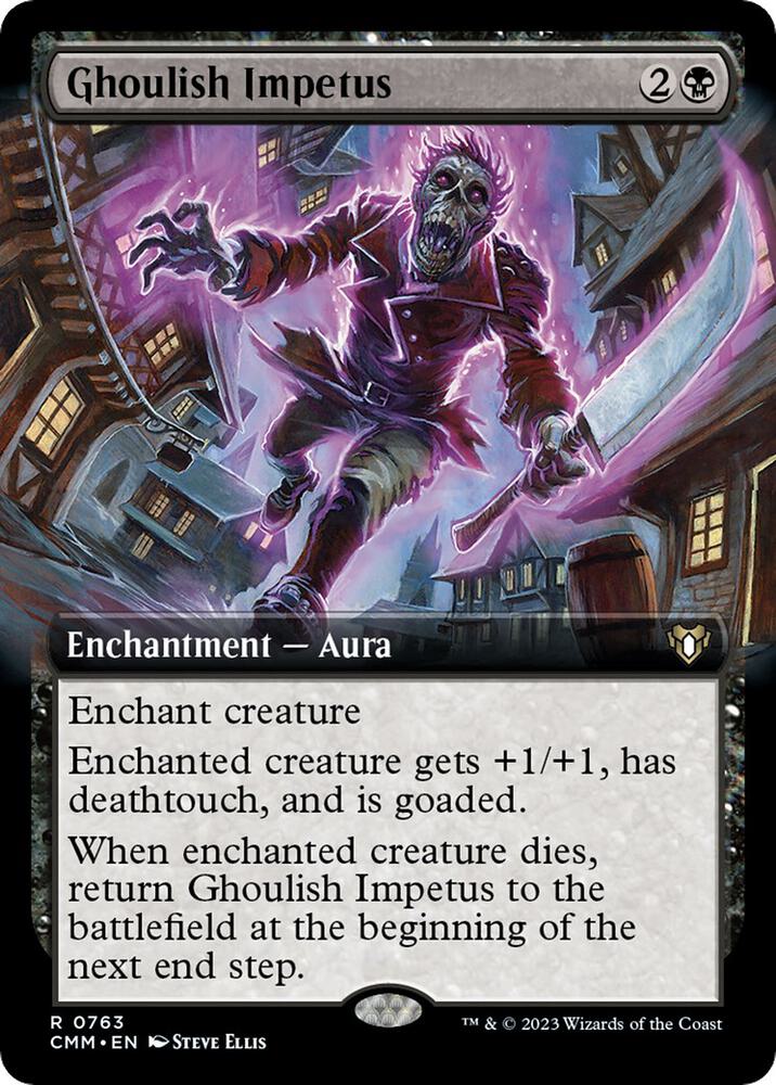 Ghoulish Impetus 763 (Commander Masters)  - Extended Art | Chromatic Games