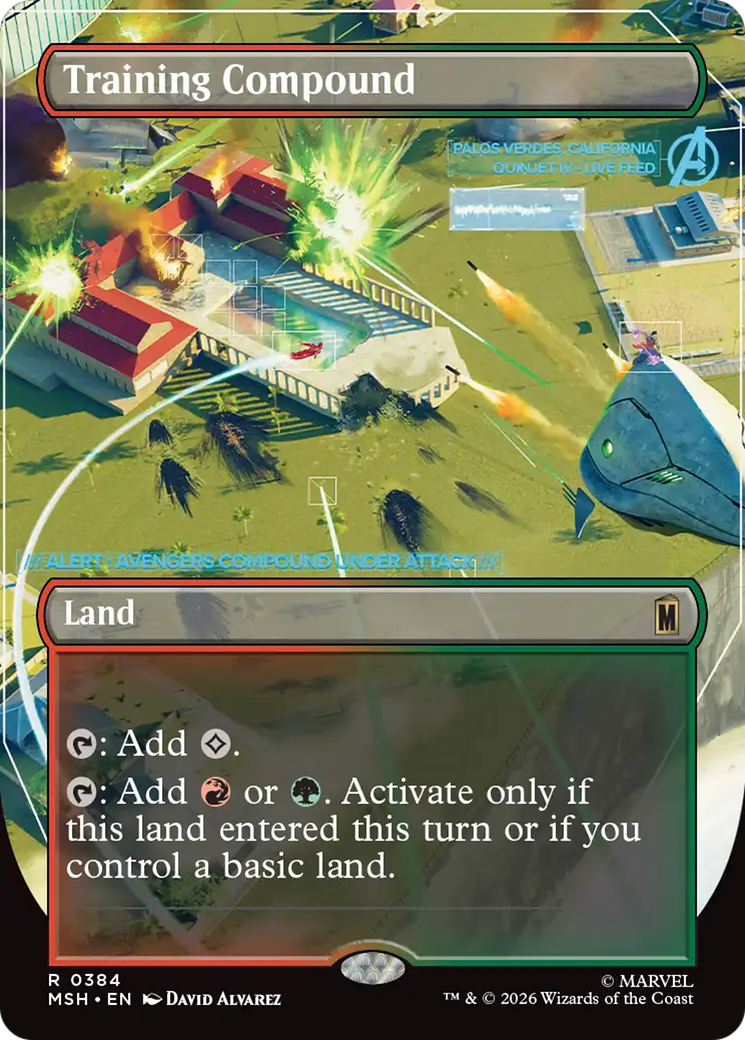 Training Compound (Borderless) [Marvel Super Heroes] | Chromatic Games
