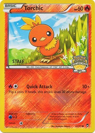 Torchic (12/111) (City Championship Promo Staff) [XY: Furious Fists] | Chromatic Games