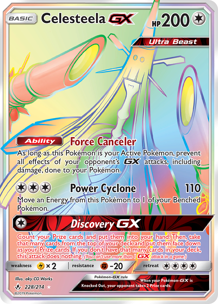 Celesteela GX (228/214) [Sun & Moon: Unbroken Bonds] | Chromatic Games