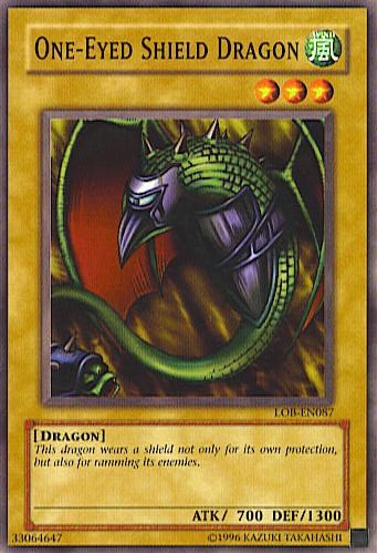 One-Eyed Shield Dragon [LOB-EN087] Common | Chromatic Games