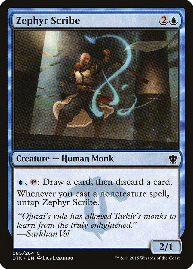 Zephyr Scribe 85/264 (Dragons of Tarkir)  | Chromatic Games