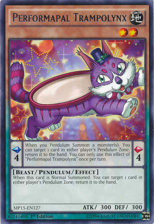 Performapal Trampolynx [MP15-EN127] Rare | Chromatic Games