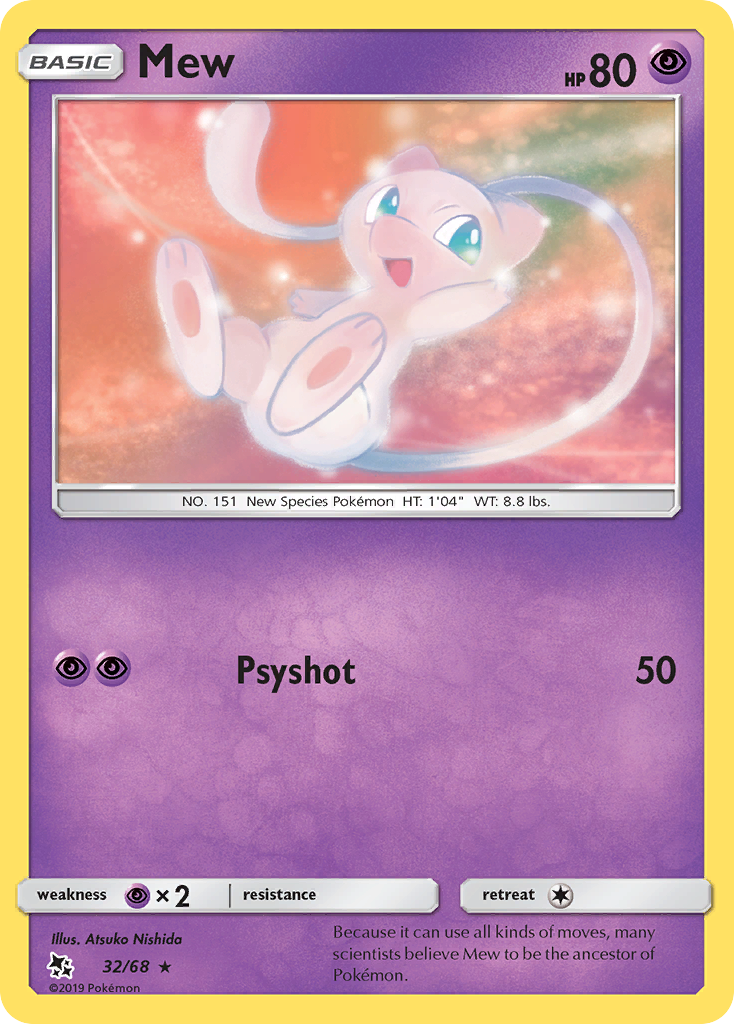 Mew (32/68) [Sun & Moon: Hidden Fates] | Chromatic Games