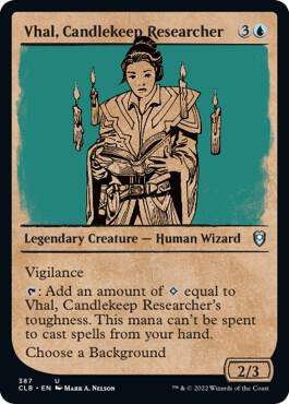 Vhal Candlekeep Researcher Showcase 387 (Commander Legends: Battle for Baldur's Gate)  - Foil | Chromatic Games
