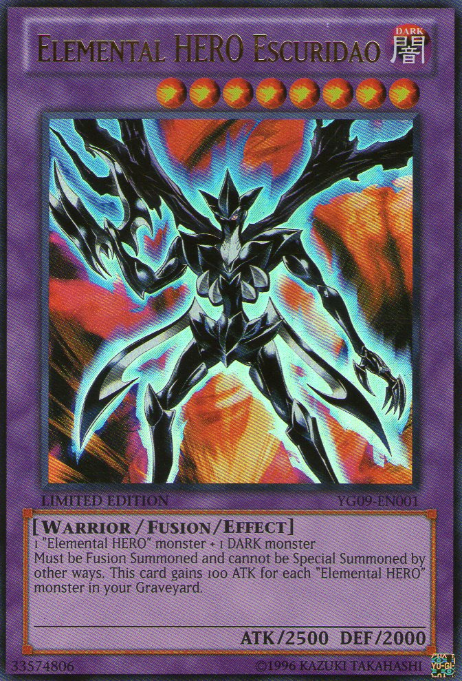 Elemental HERO Escuridao [YG09-EN001] Ultra Rare | Chromatic Games