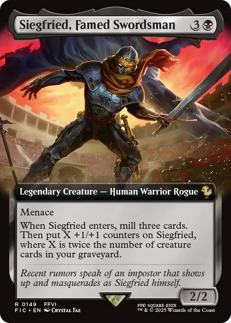 Siegfried, Famed Swordsman (Extended Art) [FINAL FANTASY Commander] | Chromatic Games
