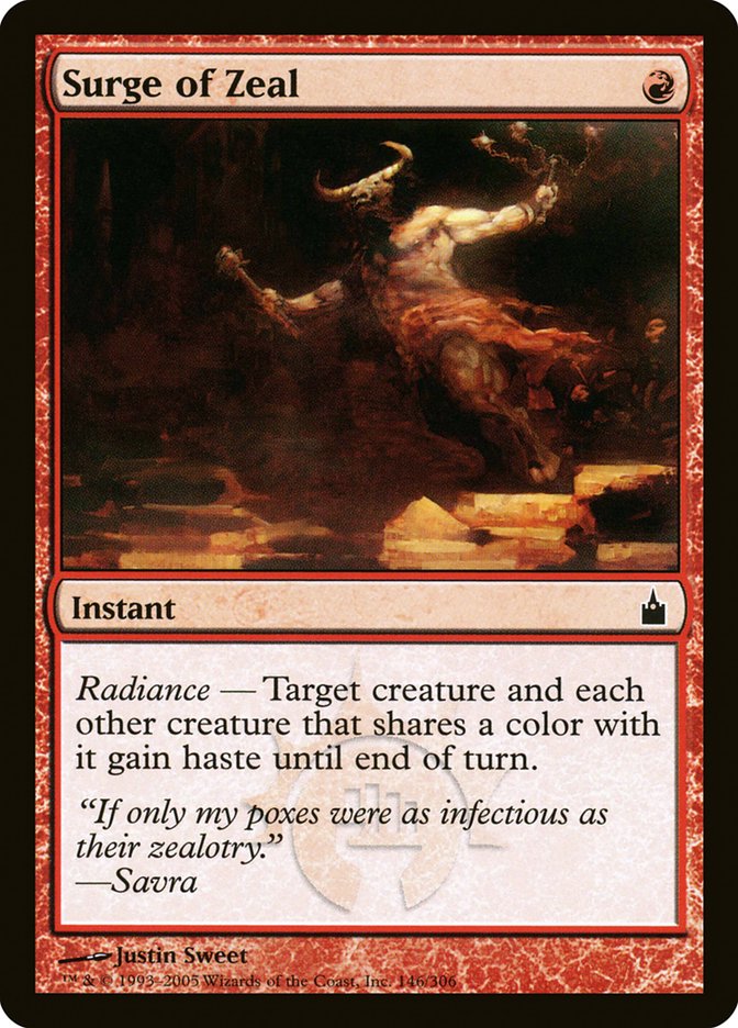 Surge of Zeal 146/306 (Ravnica: City of Guilds)  | Chromatic Games