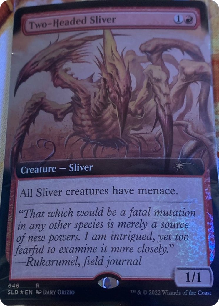 Two-Headed Sliver (Extended Art) [Secret Lair Drop Promos] | Chromatic Games