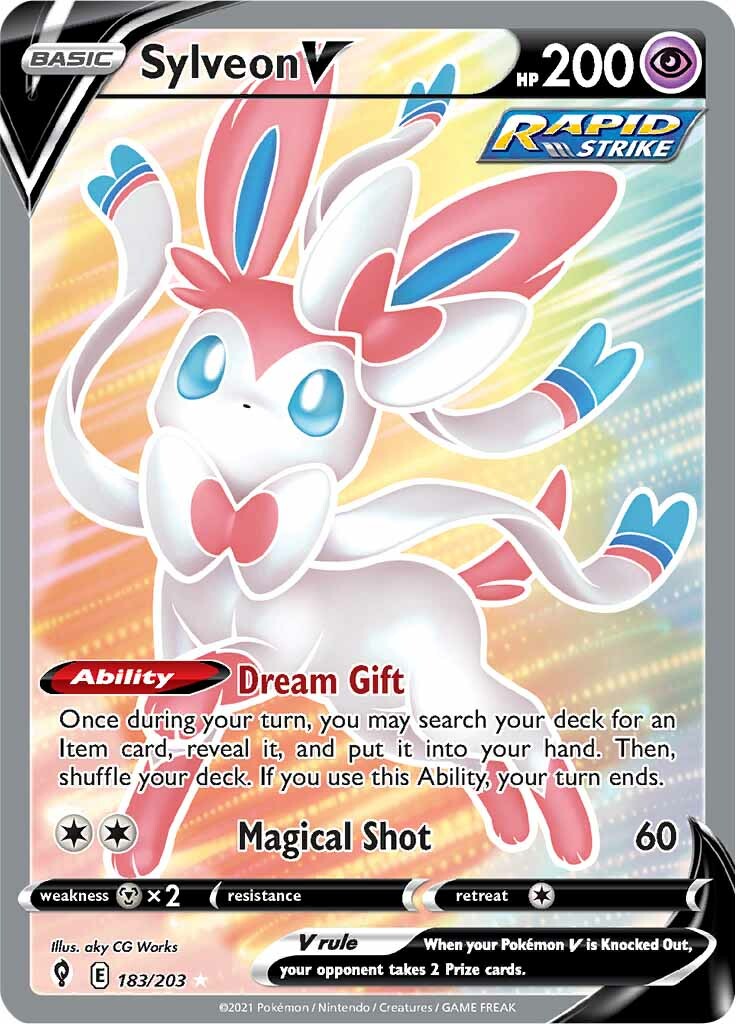 Sylveon V (183/203) [Sword & Shield: Evolving Skies] | Chromatic Games