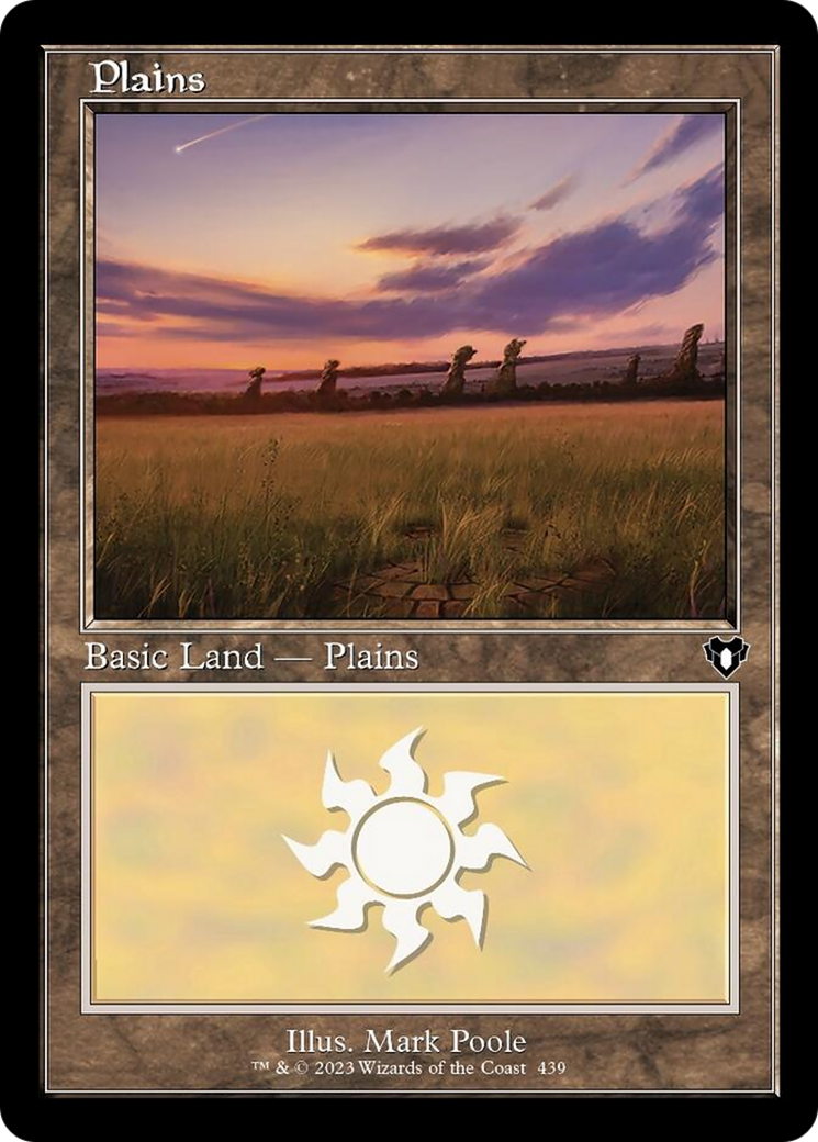 Plains (439) (Retro) [Commander Masters] | Chromatic Games