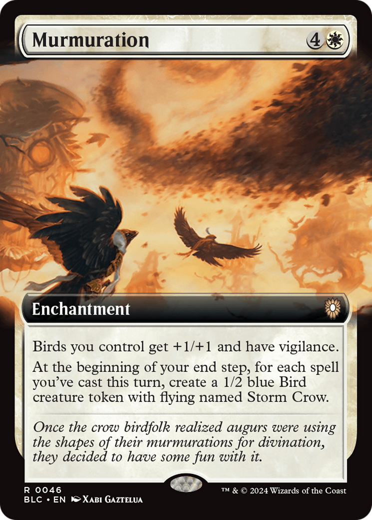 Murmuration (Extended Art) [Bloomburrow Commander] | Chromatic Games