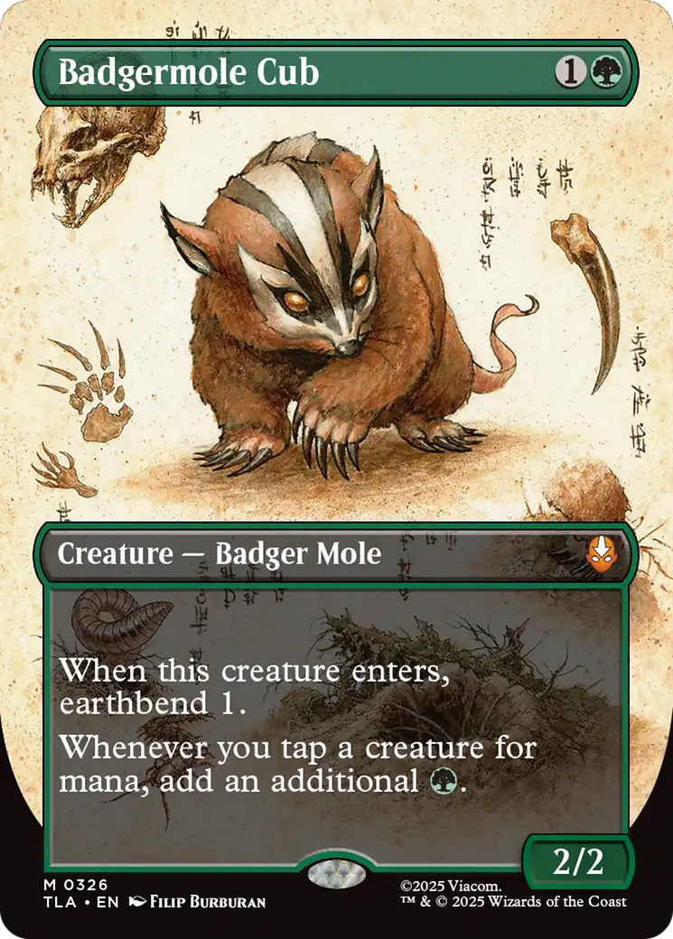 Badgermole Cub (Borderless) [Avatar: The Last Airbender] | Chromatic Games