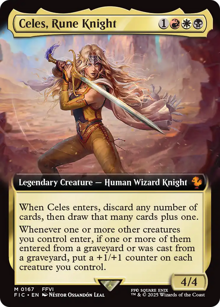 Celes, Rune Knight (Extended Art) [FINAL FANTASY Commander] | Chromatic Games