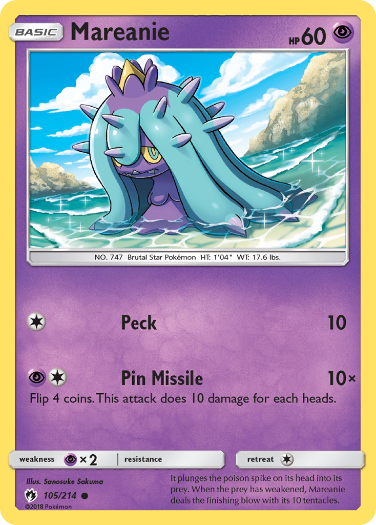 Mareanie (105/214) [Sun & Moon: Lost Thunder] | Chromatic Games