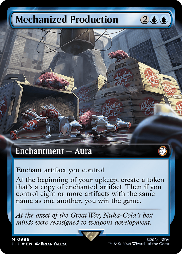 Mechanized Production (Extended Art) (Surge Foil) [Fallout] | Chromatic Games