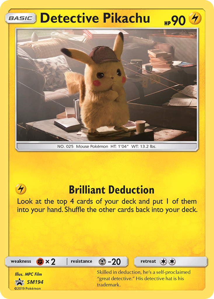 Detective Pikachu (SM194) [Sun & Moon: Black Star Promos] | Chromatic Games