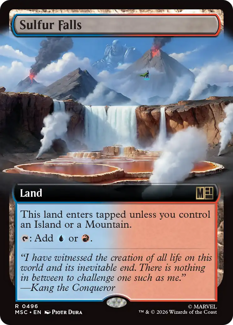 Sulfur Falls (Extended Art) [Marvel Super Heroes Commander] | Chromatic Games