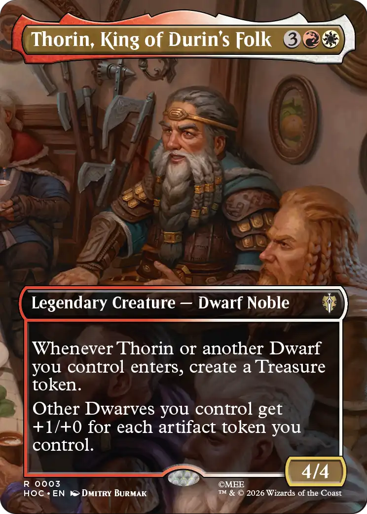 Thorin, King of Durin's Folk (Borderless) [The Hobbit: Eternal-Legal] | Chromatic Games