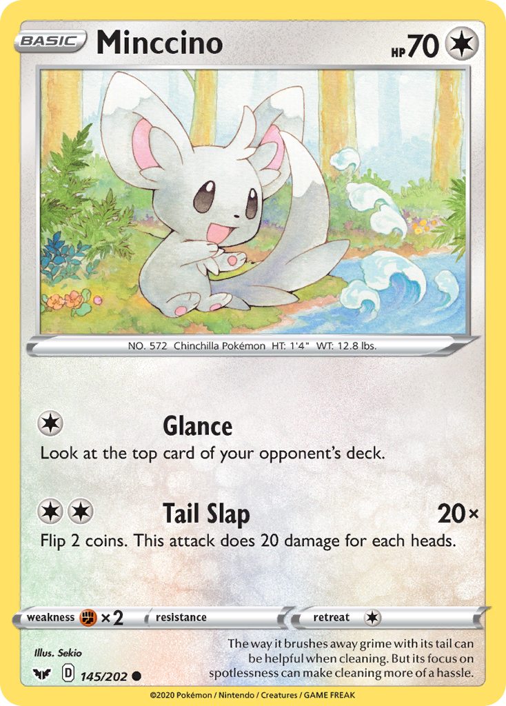 Minccino (145/202) [Sword & Shield: Base Set] | Chromatic Games