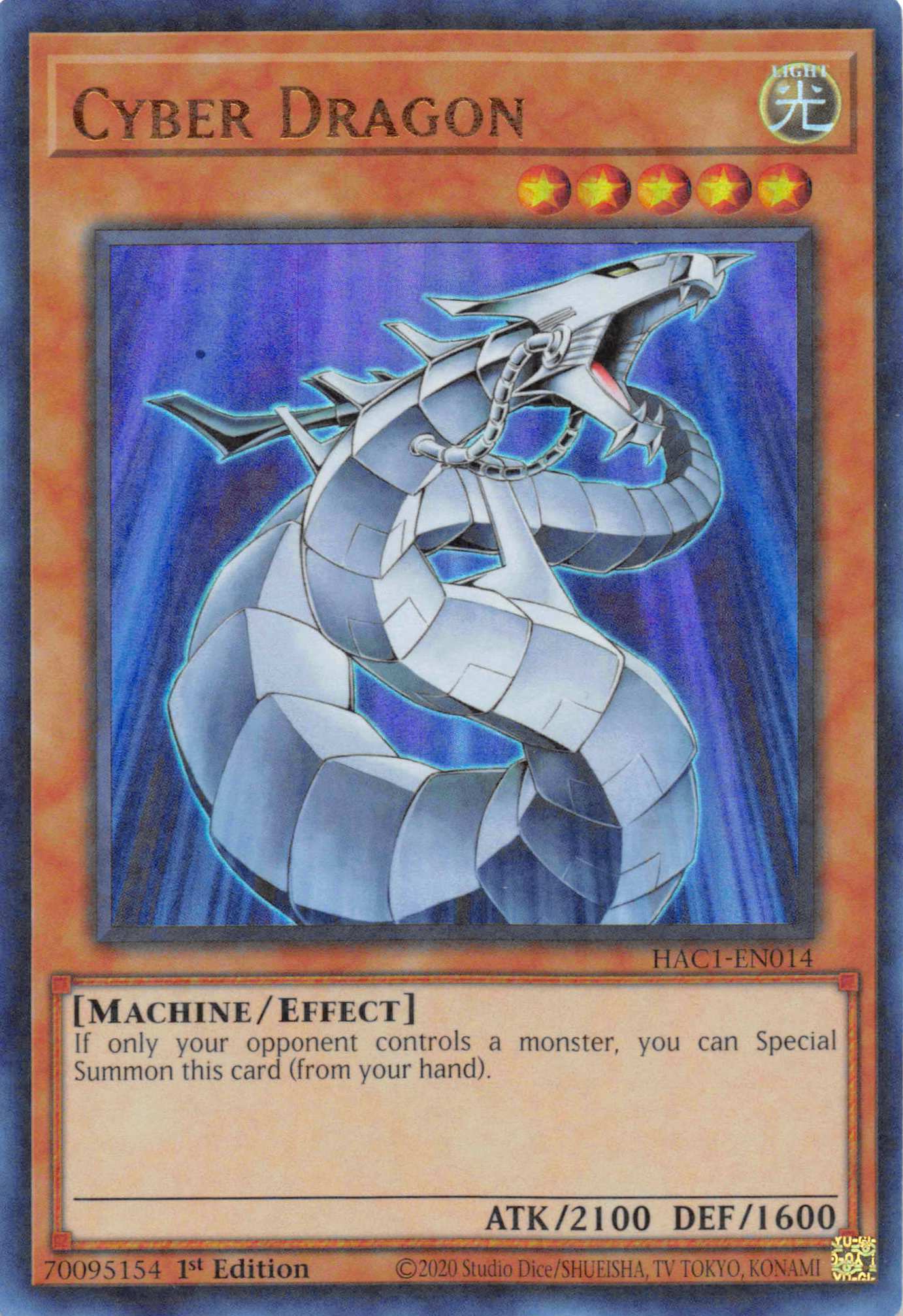 Cyber Dragon (Duel Terminal) [HAC1-EN014] Parallel Rare | Chromatic Games