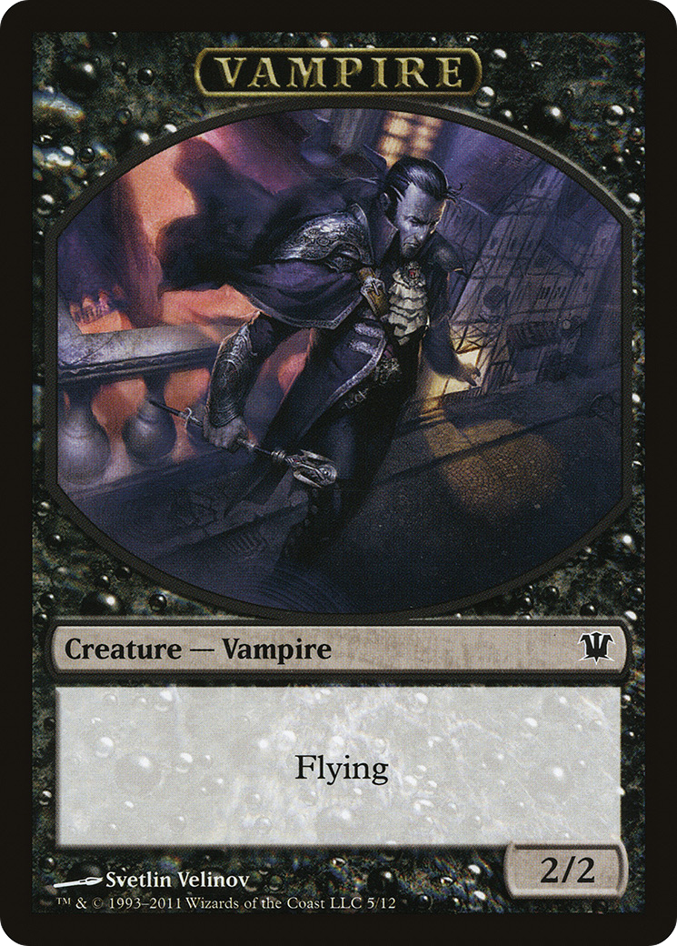 Blood // Vampire (0007) Double-Sided Token [Innistrad Remastered Tokens] | Chromatic Games