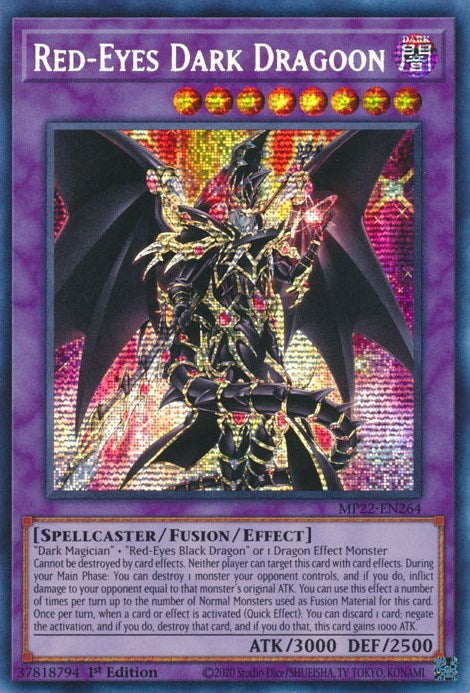 Red-Eyes Dark Dragoon [MP22-EN264] Prismatic Secret Rare | Chromatic Games