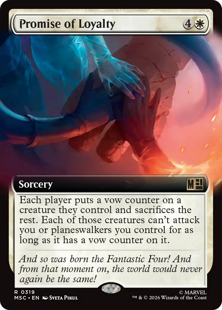 Promise of Loyalty (Extended Art) [Marvel Super Heroes Commander] | Chromatic Games