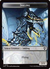 Cat // Inkling (0022) Double-Sided Token [Secrets of Strixhaven Commander Tokens] | Chromatic Games