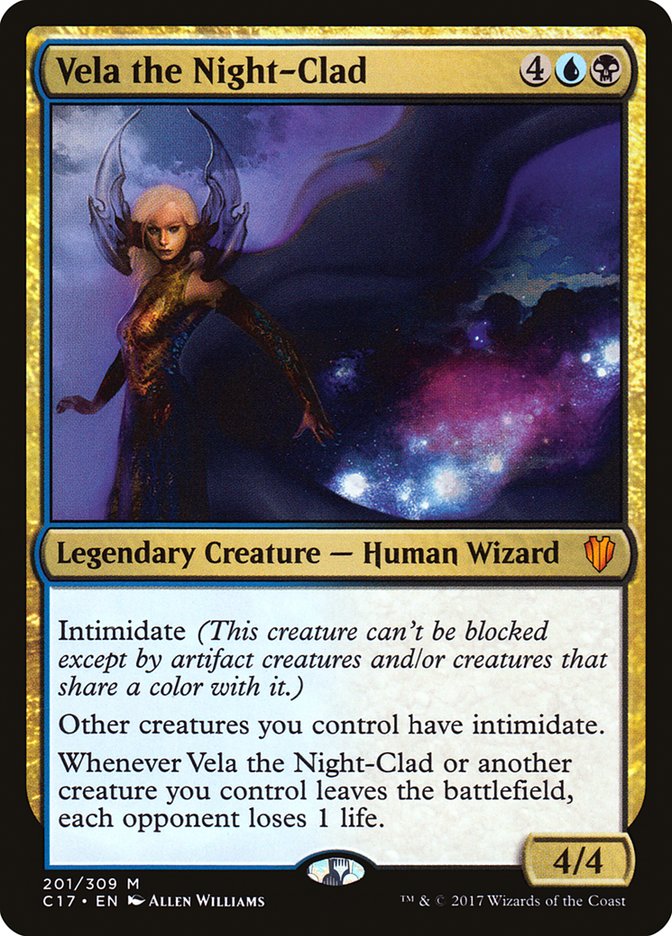 Vela the Night-Clad 201/309 (Commander 2017)  | Chromatic Games