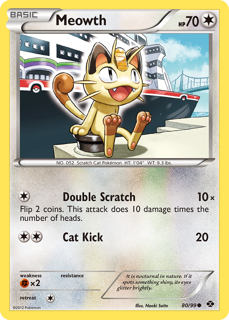 Meowth (80/99) [Black & White: Next Destinies] | Chromatic Games