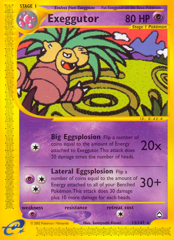 Exeggutor (13/147) [Aquapolis] | Chromatic Games