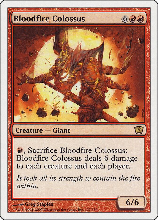 Bloodfire Colossus 177/350 (9th Edition)  | Chromatic Games