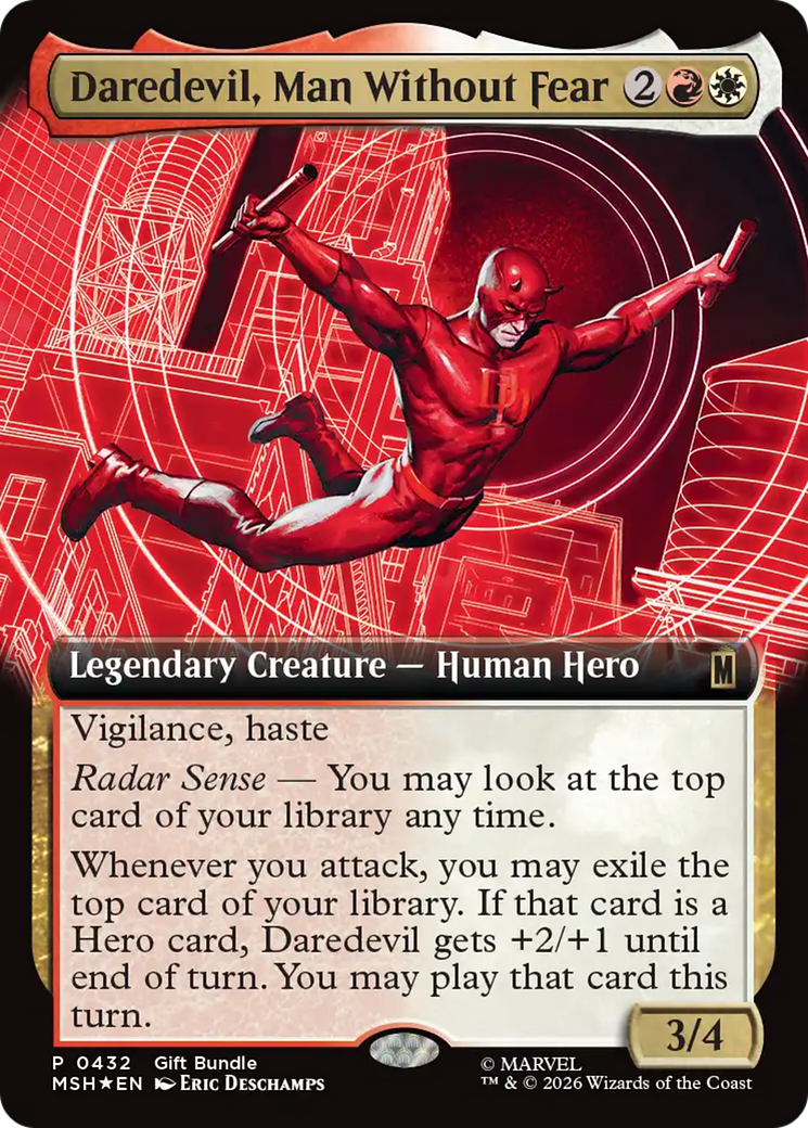 Daredevil, Man Without Fear (Extended Art) [Marvel Super Heroes Promos] | Chromatic Games