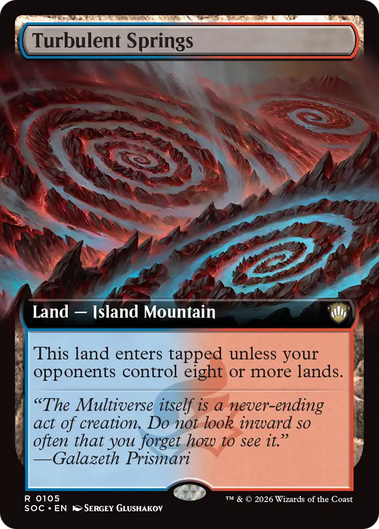 Turbulent Springs (Extended Art) [Secrets of Strixhaven Commander] | Chromatic Games